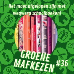 Afleveringplaatje van aflevering 36: Het moet afgelopen zijn met wegwerp schoolboeken!