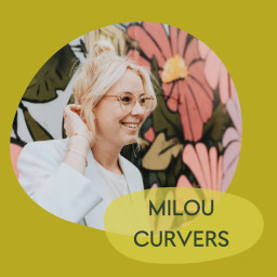 Afleveringplaatje van 95. Milou Curvers -  Rebranding Feminisme - Middenmoot =🤘🏾 - 10 K Haantjes
