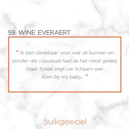 Afleveringplaatje van 59. Wine Everaert (Extreme vroeggeboorte, NICU, zorgouderschap en levend verlies)