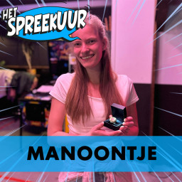 Afleveringplaatje van MANOONTJE over DEPRESSIEVE PERIODE, haar EIGEN GEDICHTENBUNDEL en STREAMEN als UITLAATKLEP
