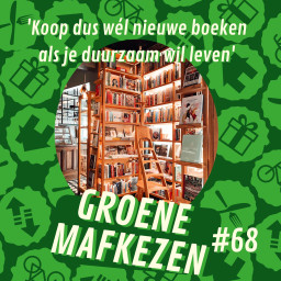 Afleveringplaatje van aflevering 68: 'Koop dus wél nieuwe boeken als je duurzaam wil leven'
