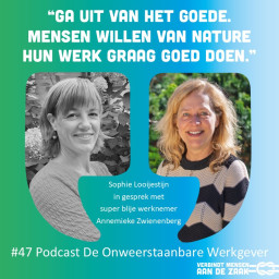 Afleveringplaatje van #47 Annemieke Zwienenberg - blije werknemer