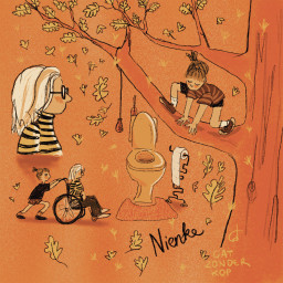 Afleveringplaatje van Nynke speelt het hand dat haar gedeeld werd