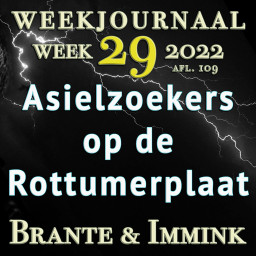 Afleveringplaatje van Asielzoekers Op De Rottumerplaat