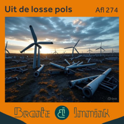 Afleveringplaatje van Het kerkhof van de windturbines