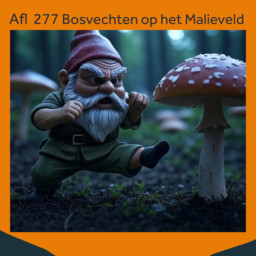 Afleveringplaatje van Bosvechten op Malieveld