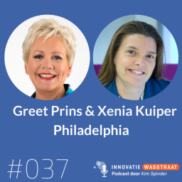 Afleveringplaatje van #037 Greet Prins en Xenia Kuiper, Philadelphia - Hoe een robot kan bijdragen aan zelfredzaamheid in de zorg