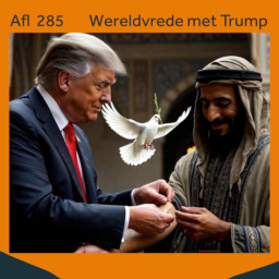 Afleveringplaatje van Wereldvrede met Trump