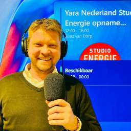 Afleveringplaatje van Gijsbrecht Gunter (Yara) over het eerste grensoverschrijdende CO2-opslag project ter wereld