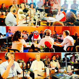 Afleveringplaatje van Studio Energie Live met...Marien Boonman, Hans Grünfeld en Suzanne Kröger