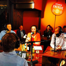 Afleveringplaatje van Studio Energie Live met...Silvio Erkens, Laetitia Ouillet en Menno Snel