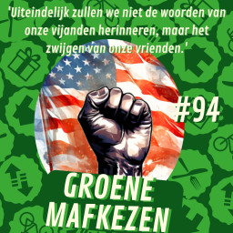 Afleveringplaatje van aflevering 94: 'Uiteindelijk zullen we niet de woorden van onze vijanden herinneren, maar het zwijgen van onze vrienden.'
