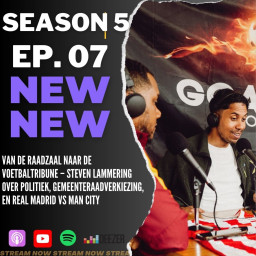 Afleveringplaatje van EP07 S5 ' Van de raadzaal naar de voetbaltribune – Steven Lammering over politiek, gemeenteraadverkiezing  en Real Madrid vs Man City'