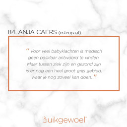 Afleveringplaatje van 84. Anja Caers (Babyosteopathie - De verborgen taal van je baby)