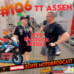 Afleveringplaatje van #106: Live vanuit de paddock in Assen!
