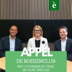 Afleveringplaatje van De symfonie van de onvrede - de boekenclub van Appèl met Catherine de Vries en Joost Sneller