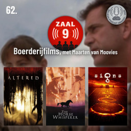 Afleveringplaatje van 62. met Maarten van Moovies - Altered · The Horse Whisperer · Signs